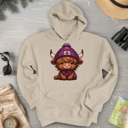 Tartan Highland Cow Hoodie