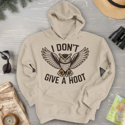 I Don't Give a Hoot "Vintage Owl" Hoodie