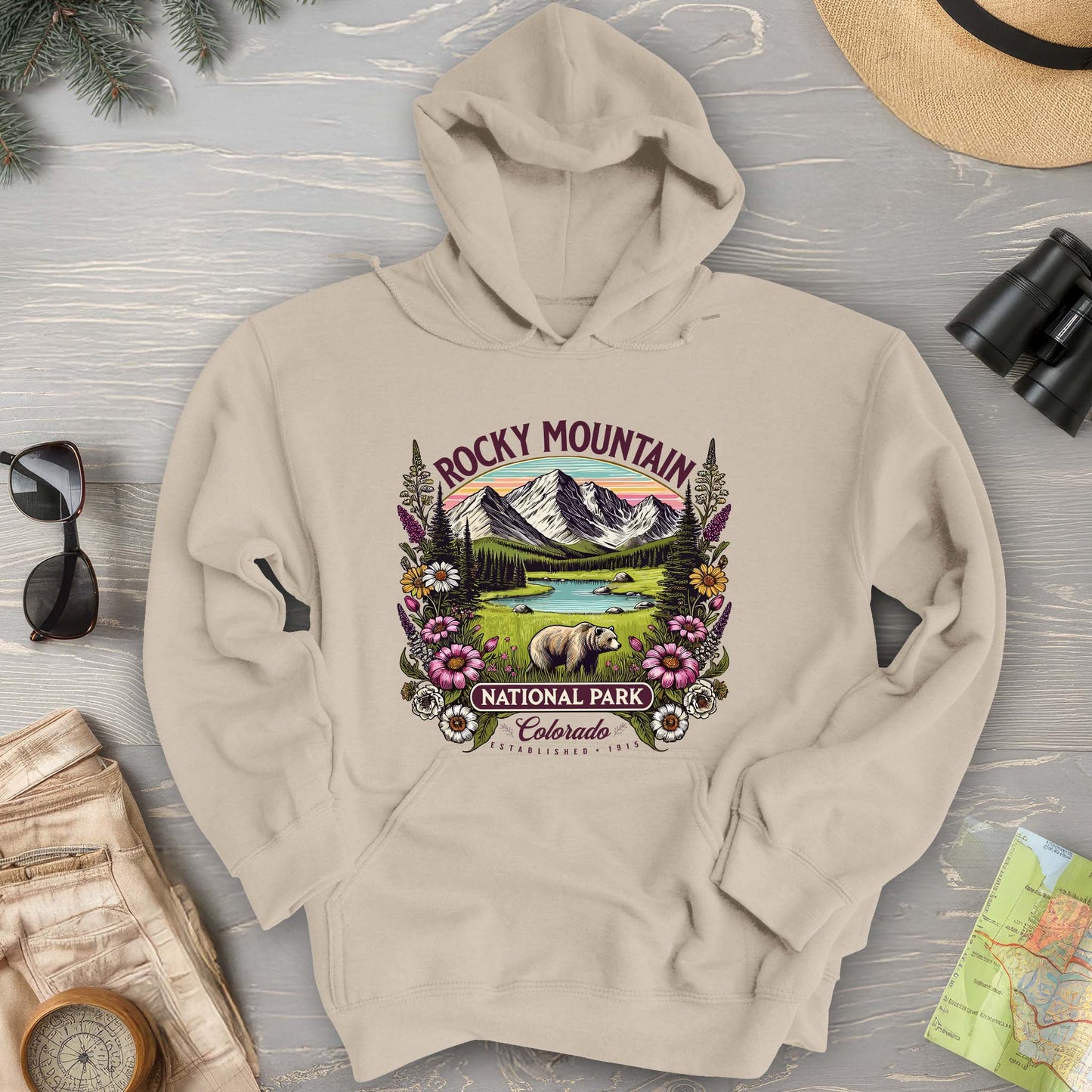 Rocky Mountain National Park "Wildflower" Hoodie