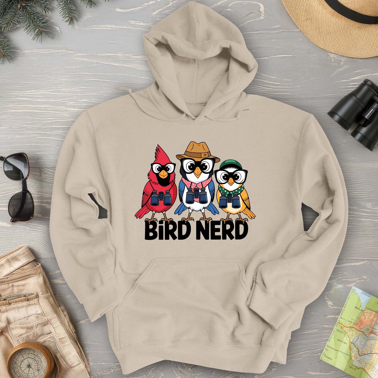 Bird Nerd "Birding Birds" Hoodie