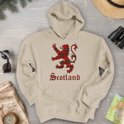 Scotland Tartan Lion Hoodie