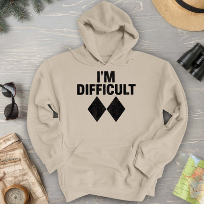 I'm Difficult "Black Diamond" Ski Hoodie