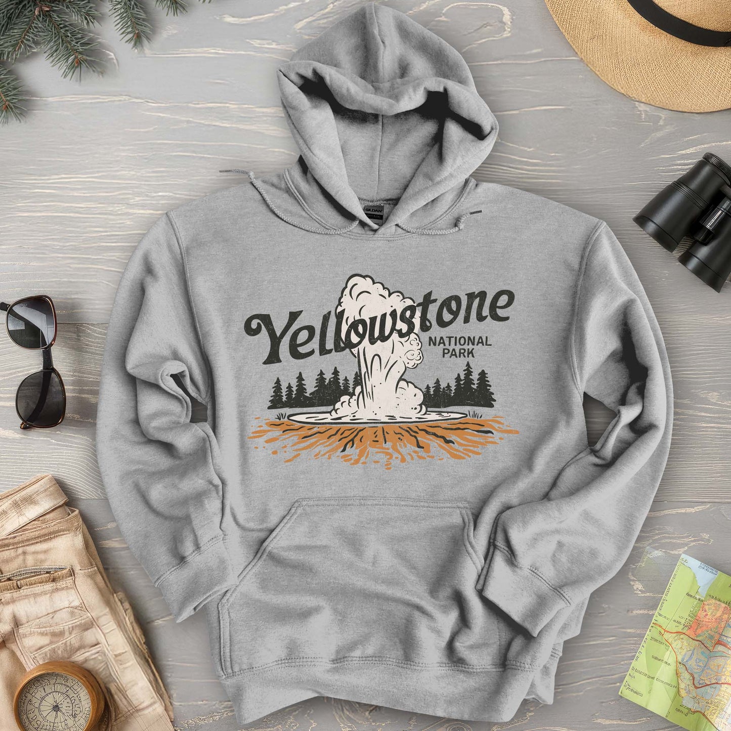 Yellowstone National Park "Old Faithful" Hoodie