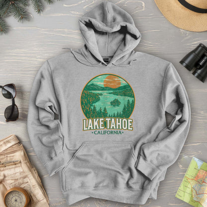 Lake Tahoe Retro Emerald Bay Hoodie