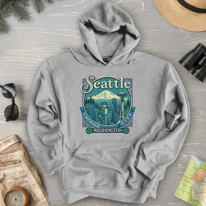 Seattle Retro 90's Emerald City Hoodie
