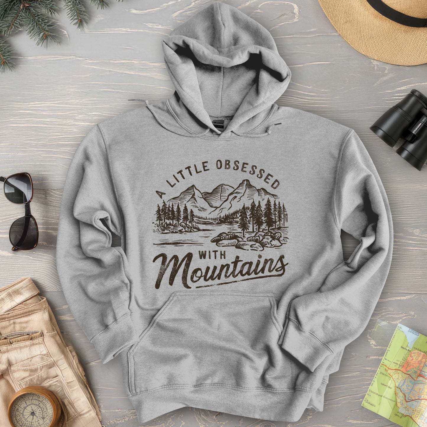 "A Little Obsessed with Mountains" Hoodie