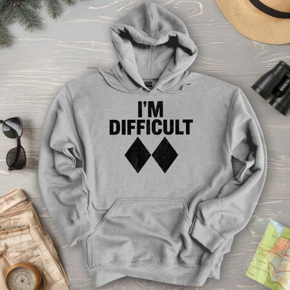 I'm Difficult "Black Diamond" Ski Hoodie