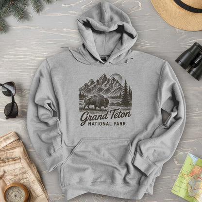Grand Teton "Vintage Sketch" Hoodie