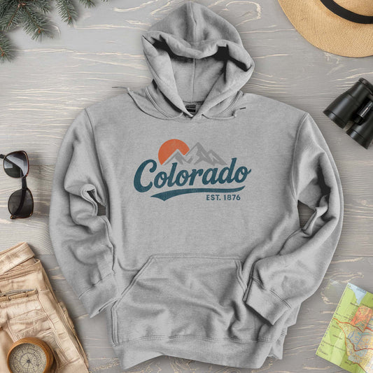 Colorado Vintage Logo Textured Hoodie