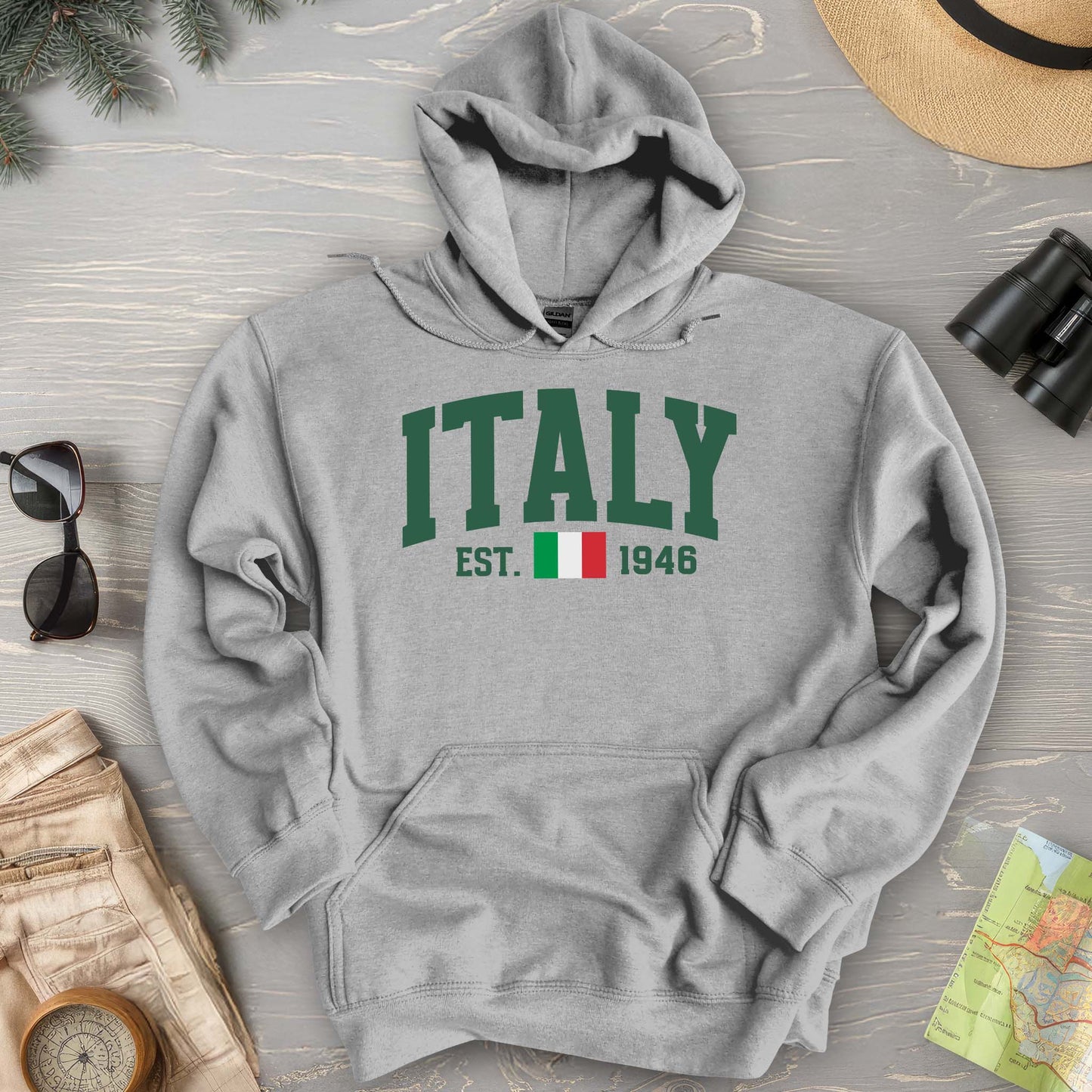 Italy Varsity Flag Hoodie