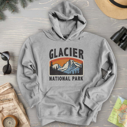 Glacier National Park "Vintage Mountain" Hoodie