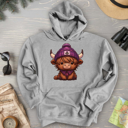 Tartan Highland Cow Hoodie