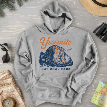 Yosemite El Capitan Vintage Sketch Hoodie