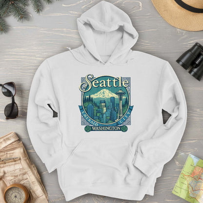 Seattle Retro 90's Emerald City Hoodie