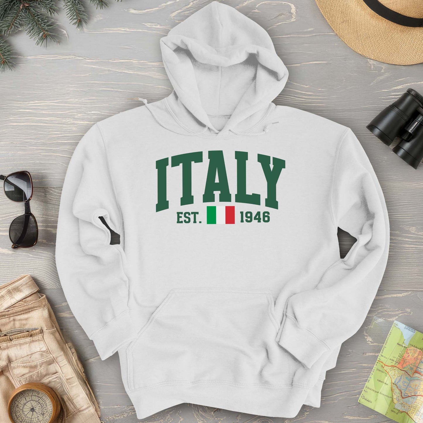 Italy Varsity Flag Hoodie