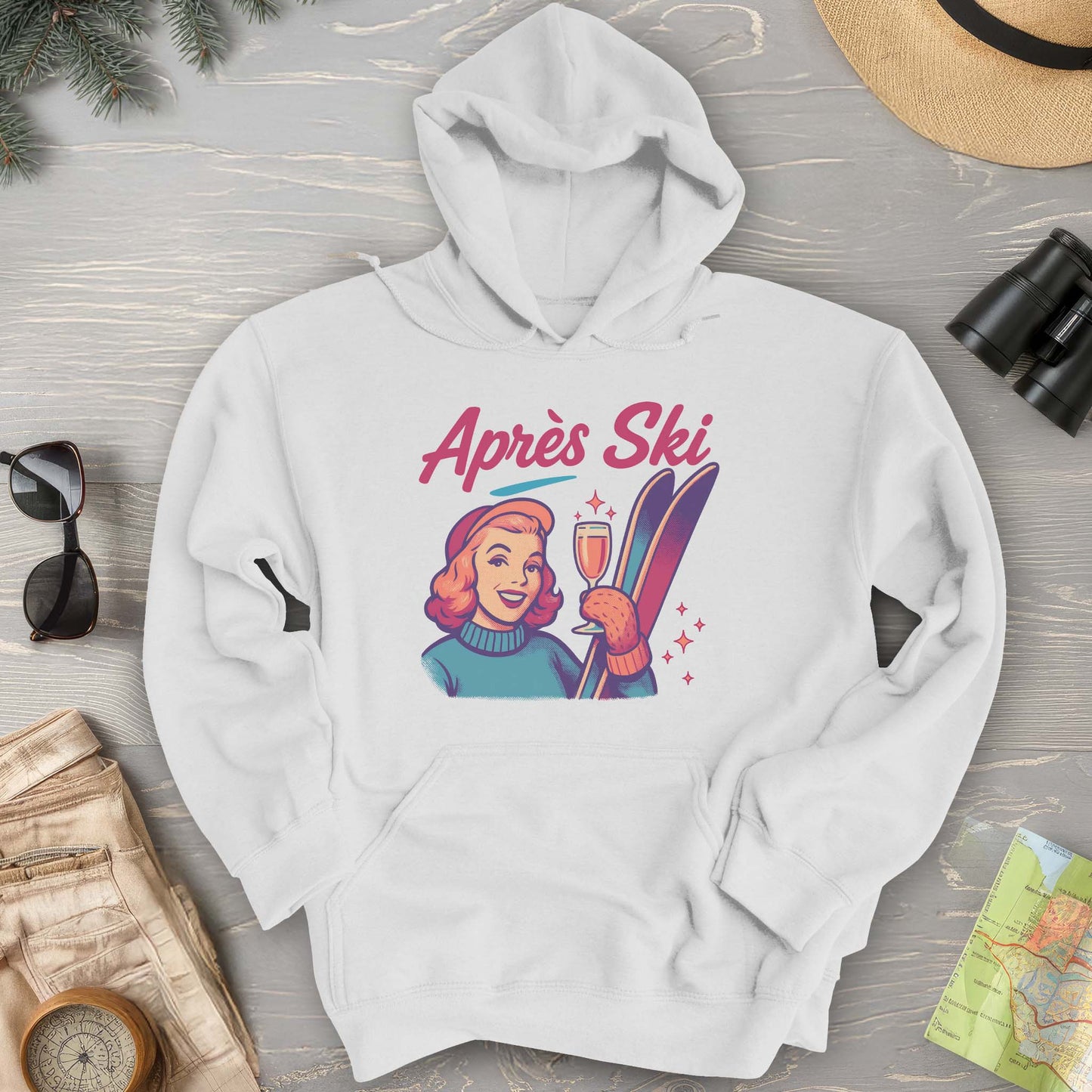 Apres Ski Retro 1950's Hoodie