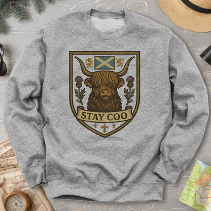 Highland Cow "Scottish Heraldry" Sweatshirt
