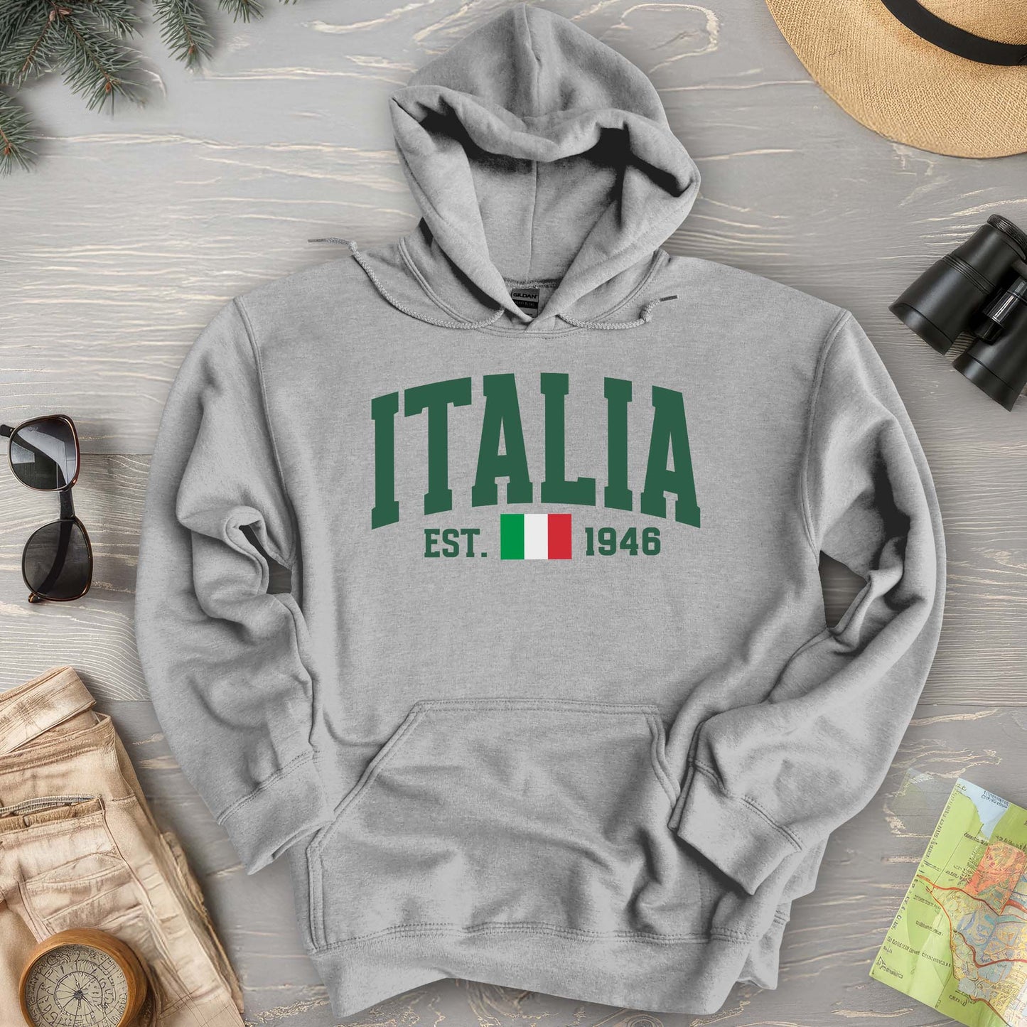 Italia Varsity Flag Hoodie