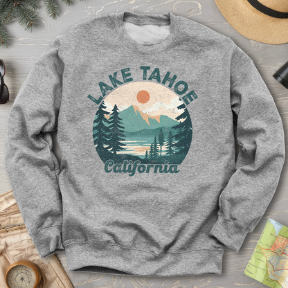Lake Tahoe California Circle Sweatshirt