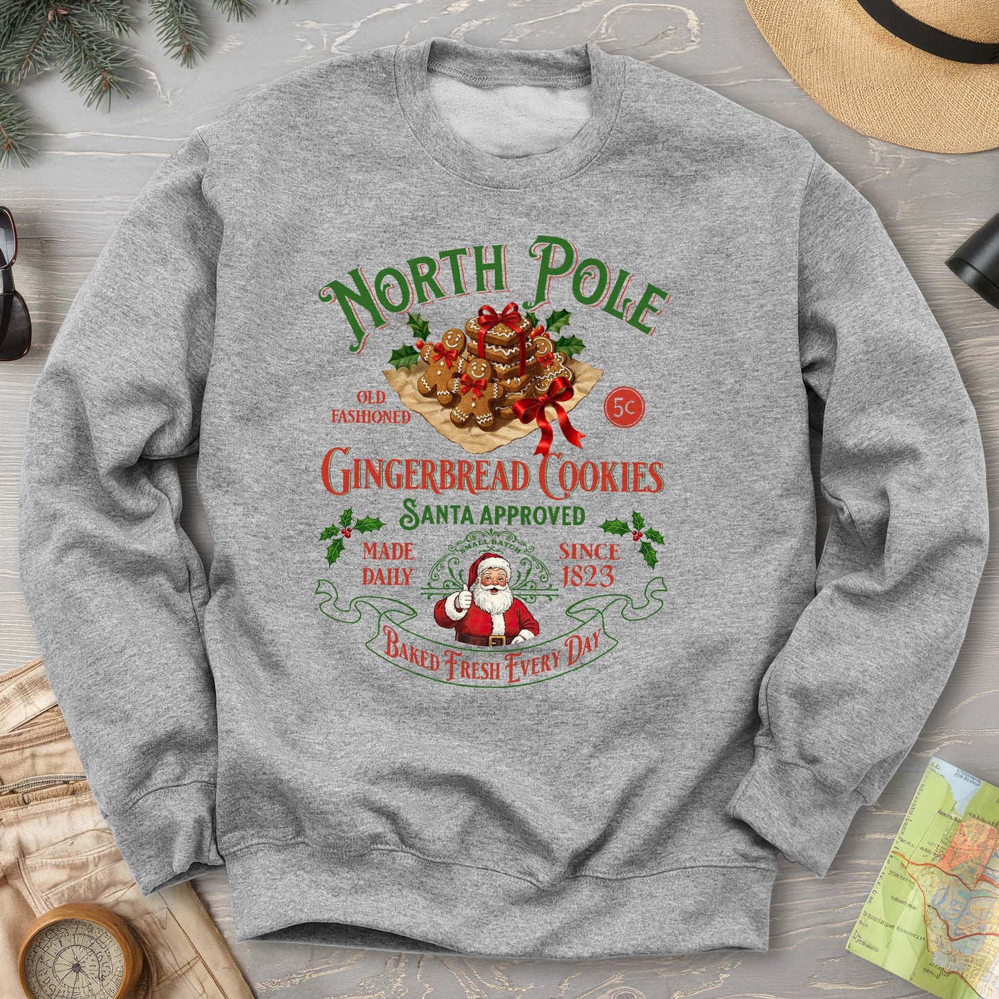 North Pole Gingerbread Cookies Sweatshirt