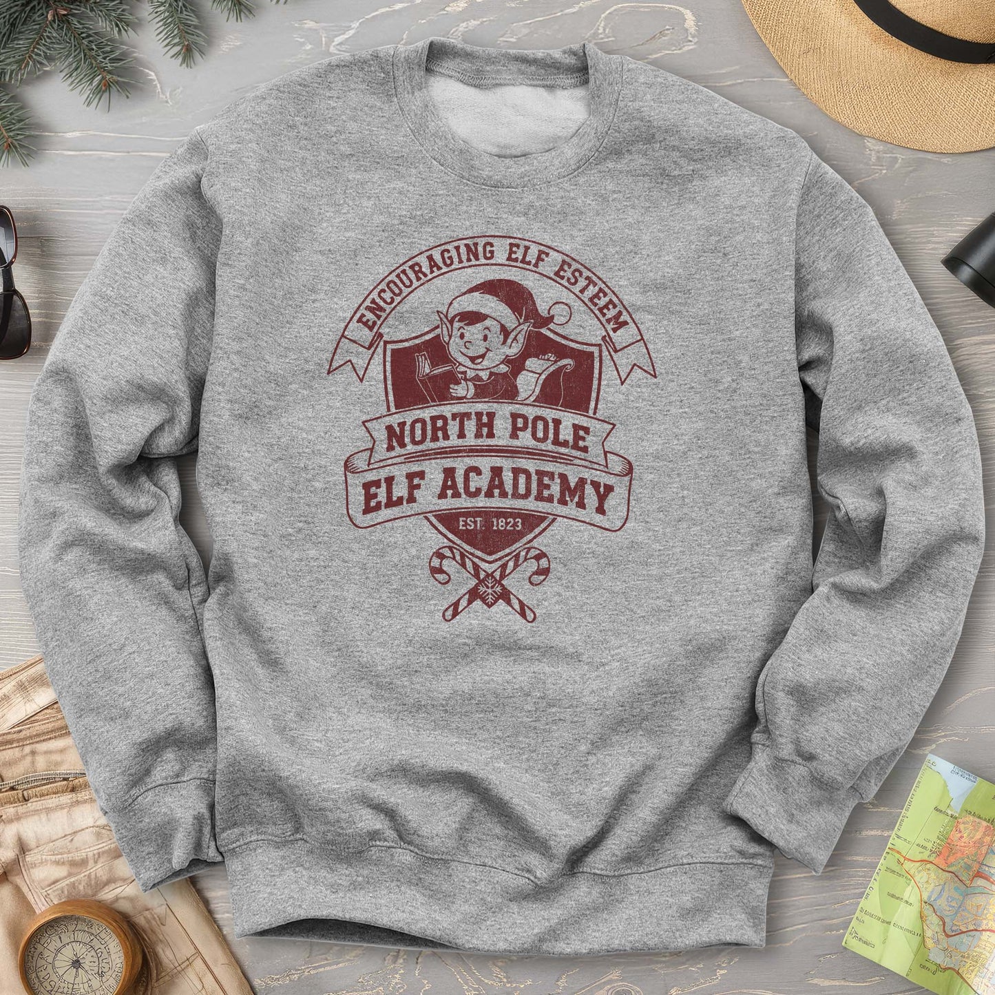 North Pole Elf Academy Sweatshirt