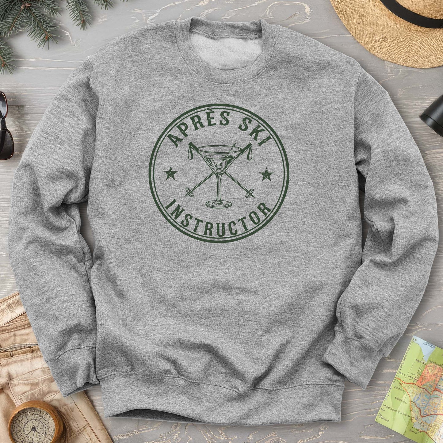 Après Ski Instructor "Vintage Badge" Sweatshirt