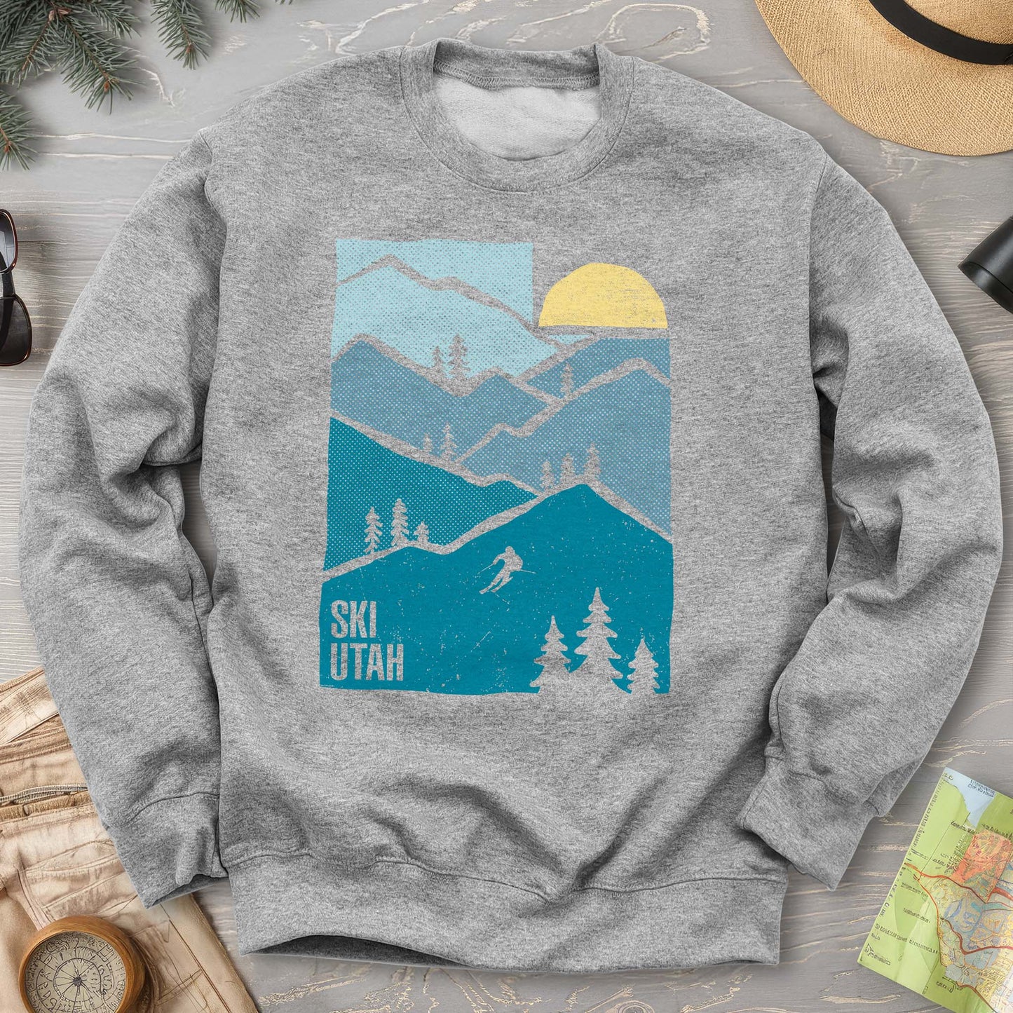 Ski Utah Mountains Sweatshirt