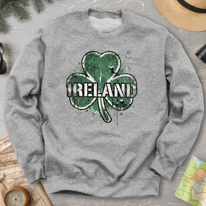Ireland Shamrock Grunge Sweatshirt