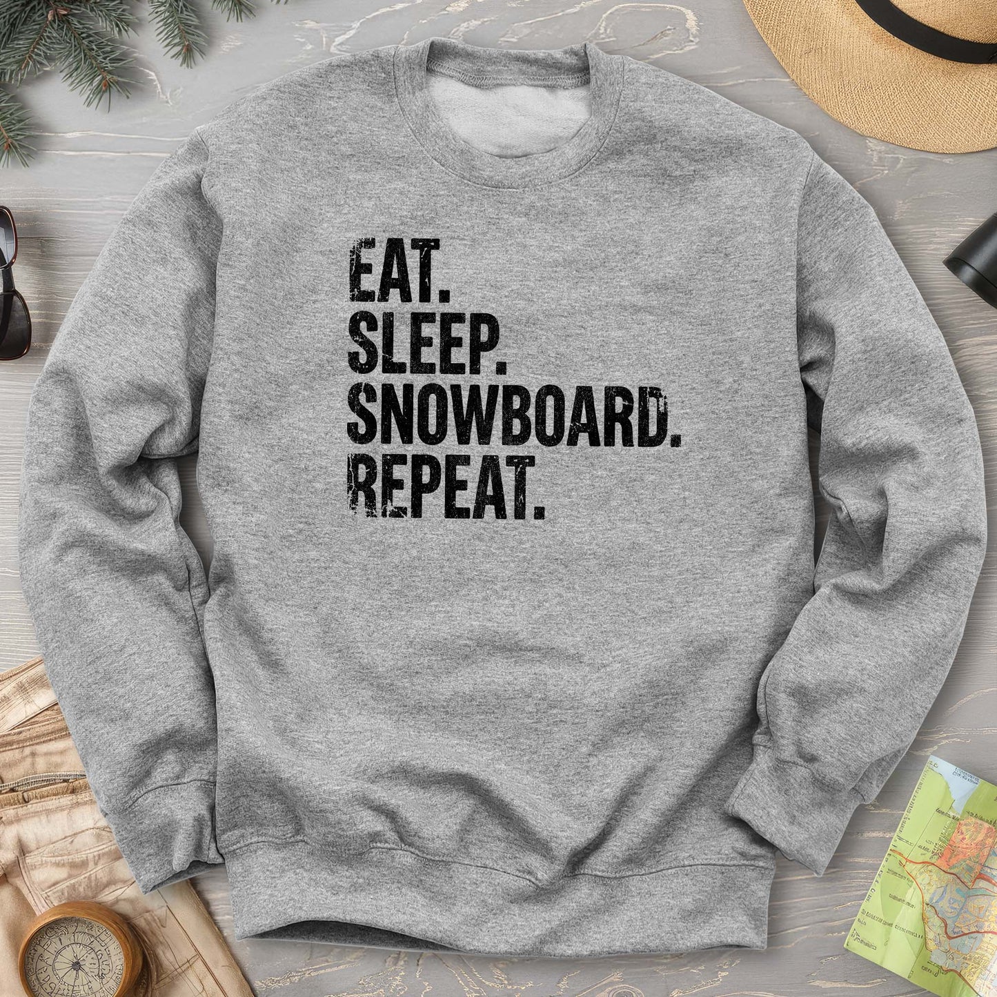 Eat Sleep Snowboard Sweatshirt