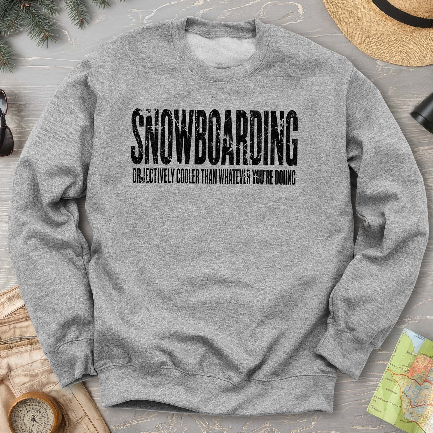 Snowboarding "Cooler" Sweatshirt