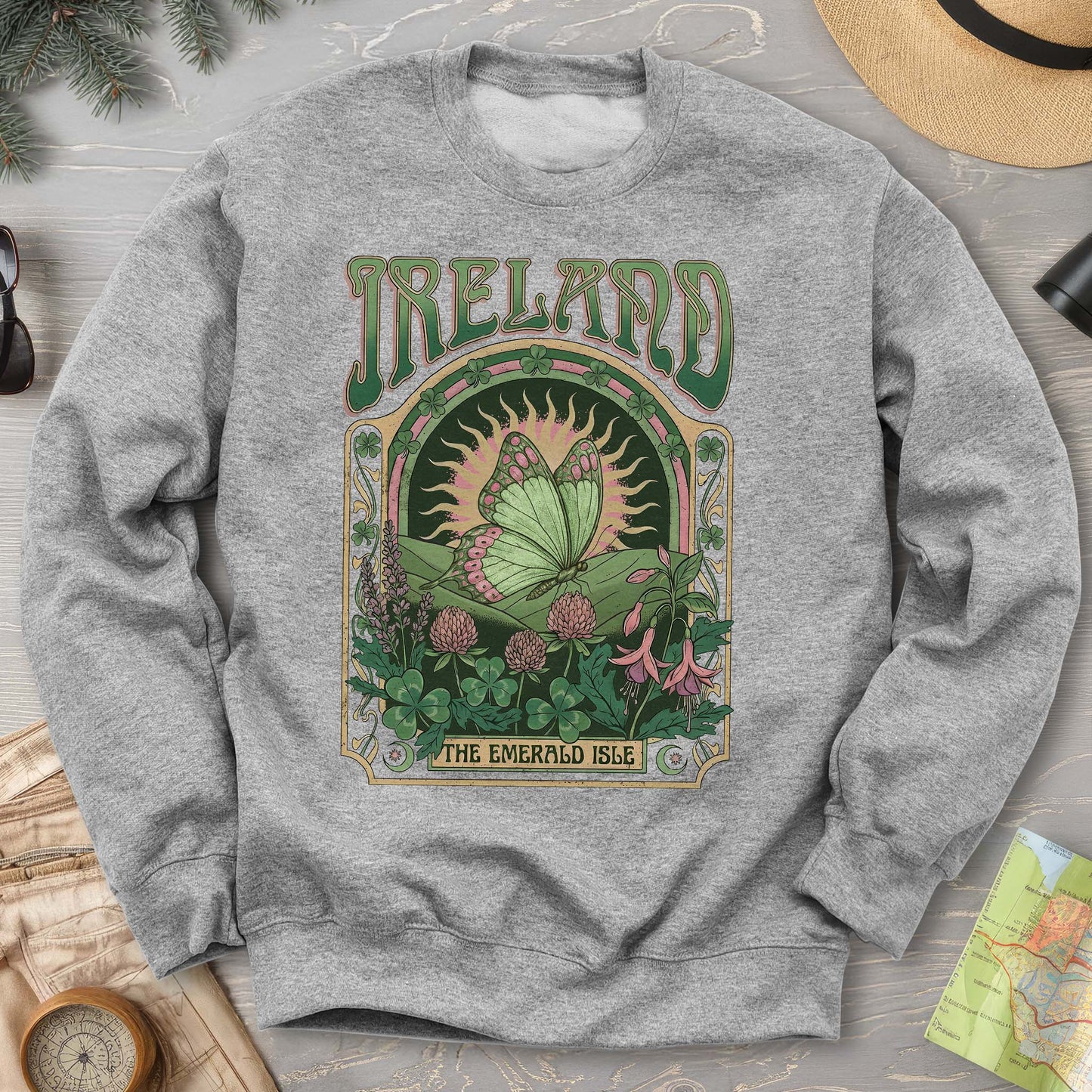 Ireland Butterfly Sweatshirt