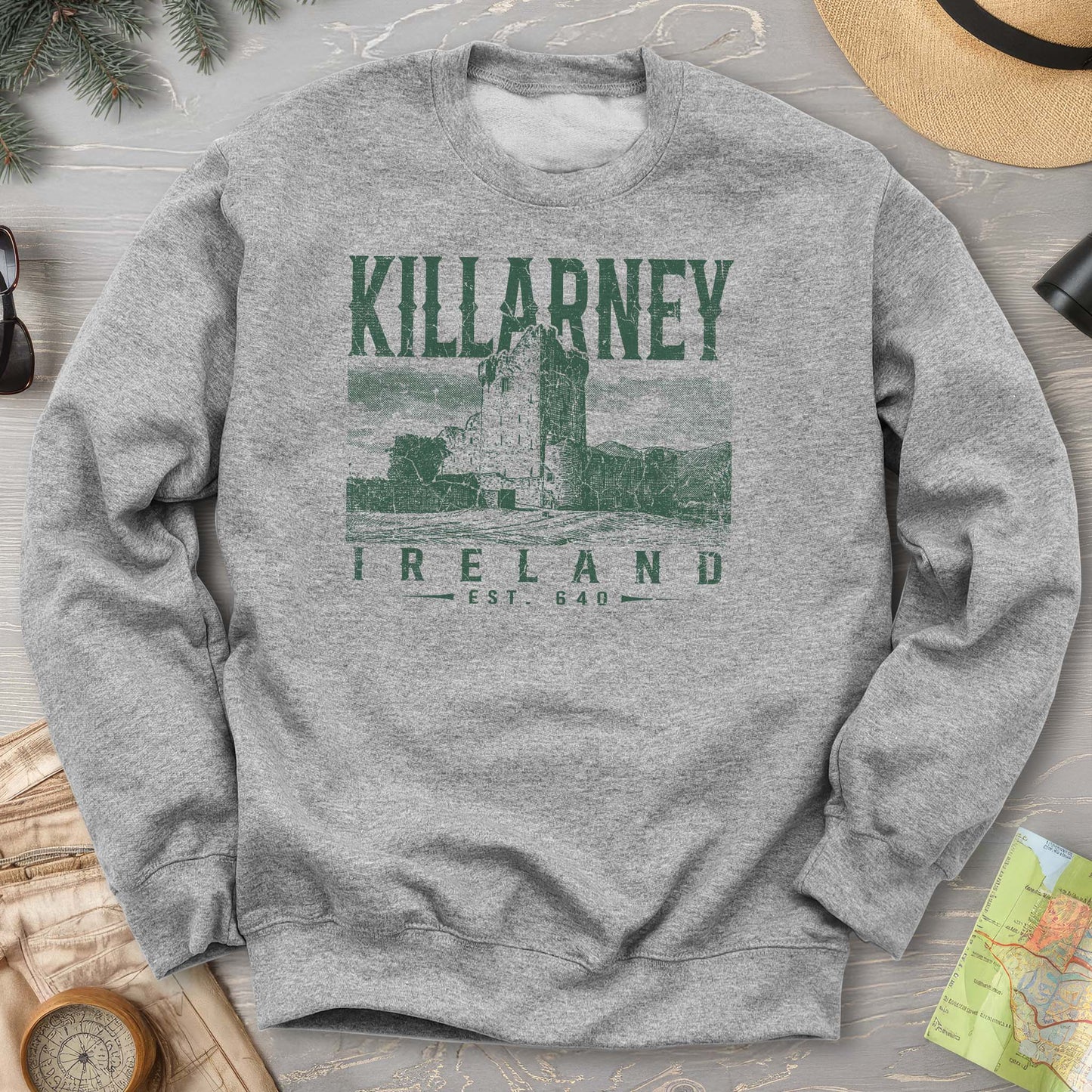 Killarney Ireland Vintage Print Sweatshirt