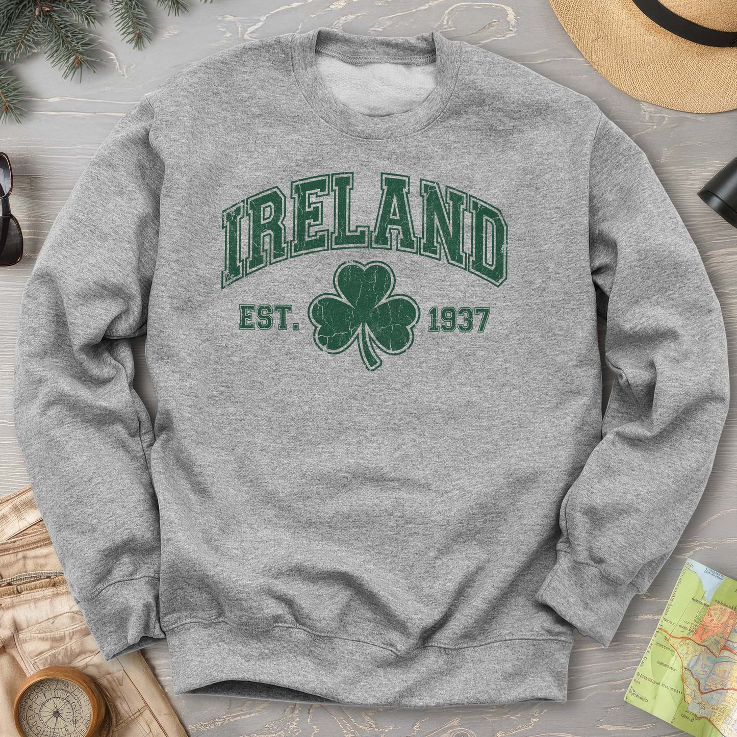 Ireland Vintage Varsity Sweatshirt