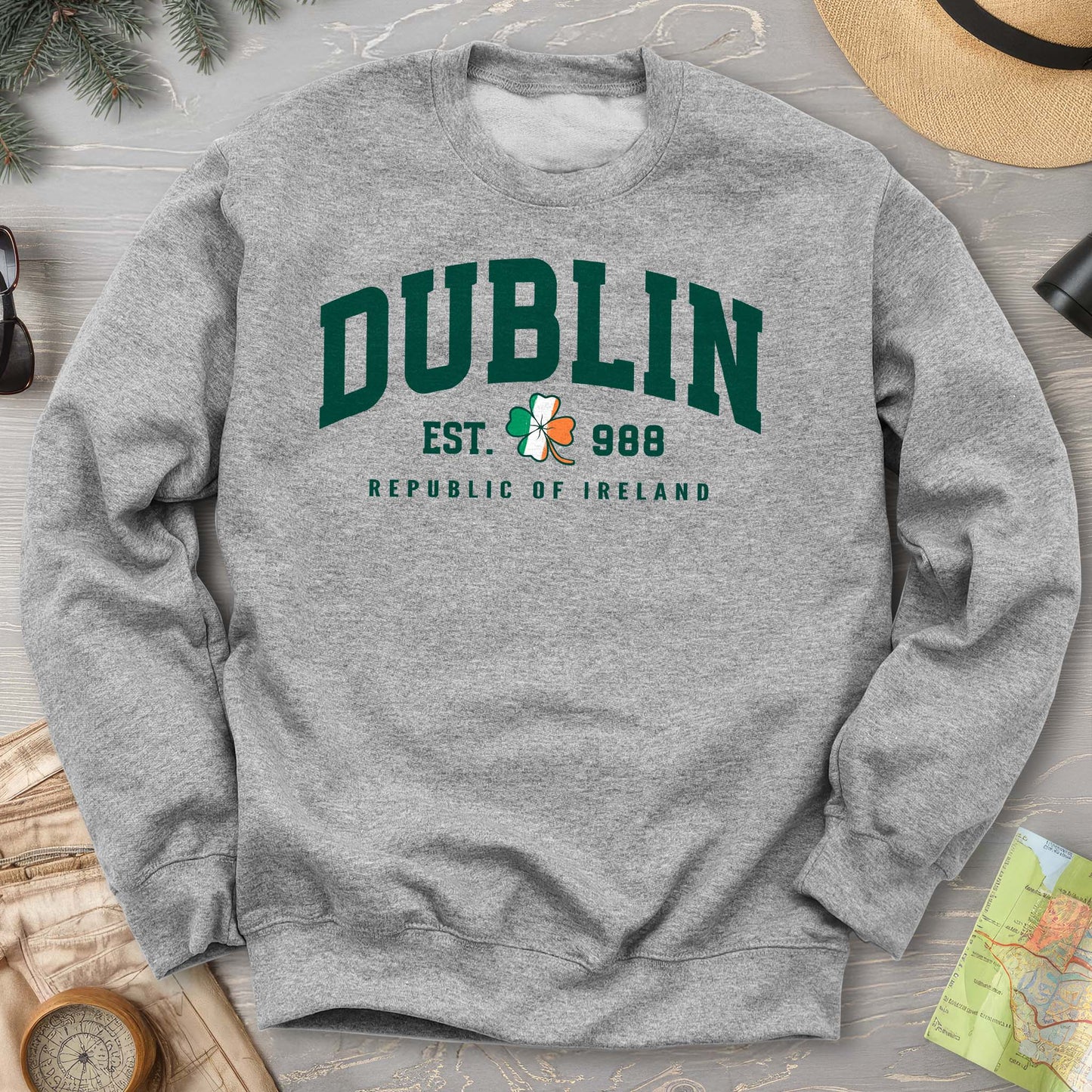 Dublin Varsity Flag Sweatshirt