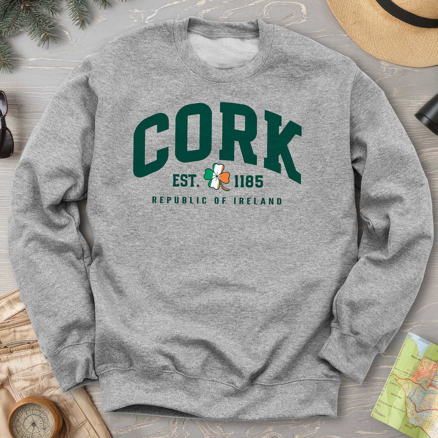 Cork Varsity Flag Sweatshirt