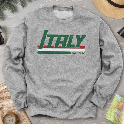Italy Retro Stripe Sweatshirt