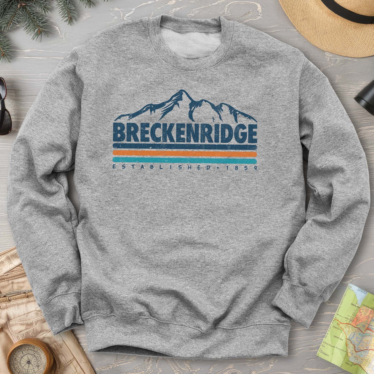 Breckenridge Retro Stripe Sweatshirt
