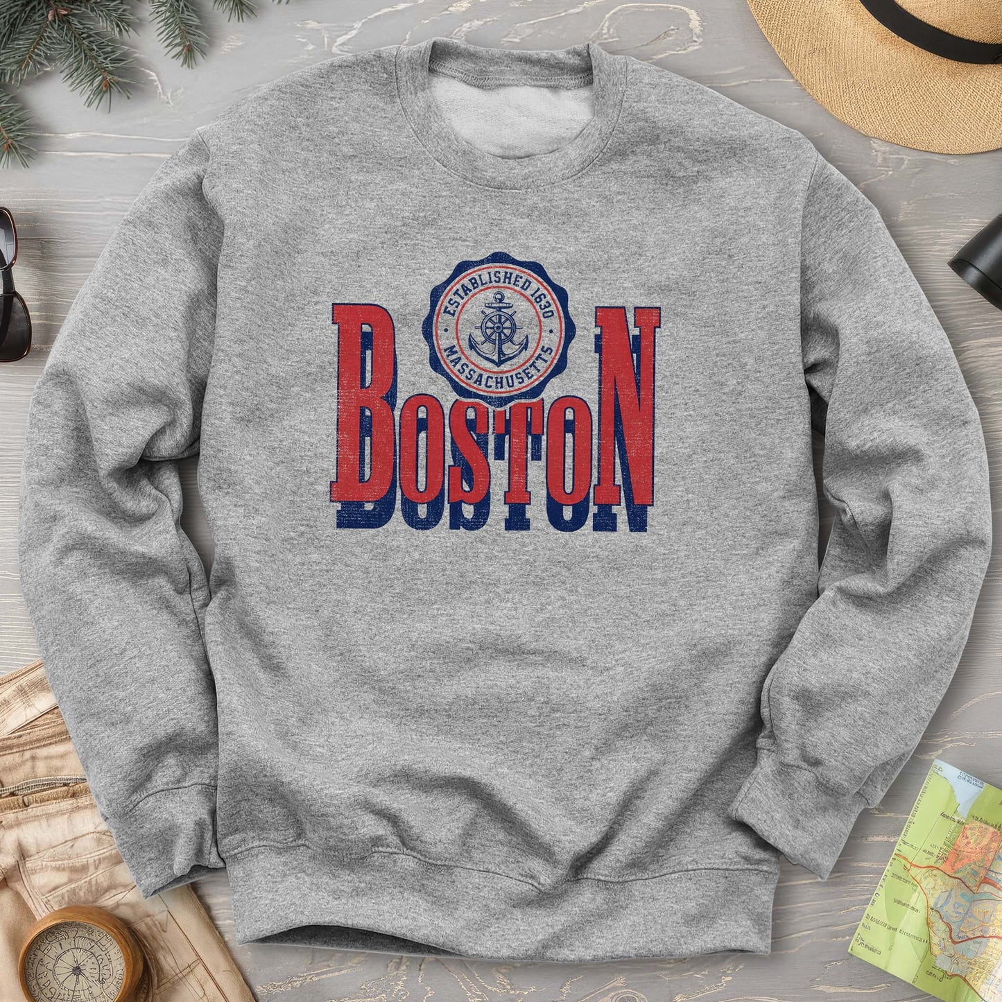 Boston Scoop Sweatshirt