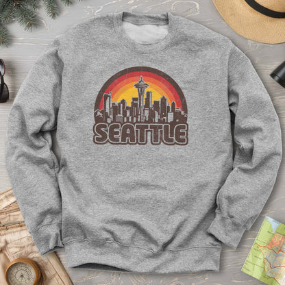 Seattle Retro Sunset Sweatshirt