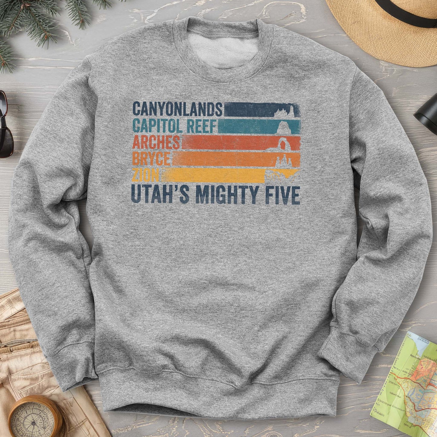 Utah's Mighty Five Stripes Sweatshirt