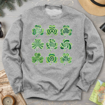 Tie-Dye Shamrocks Sweatshirt