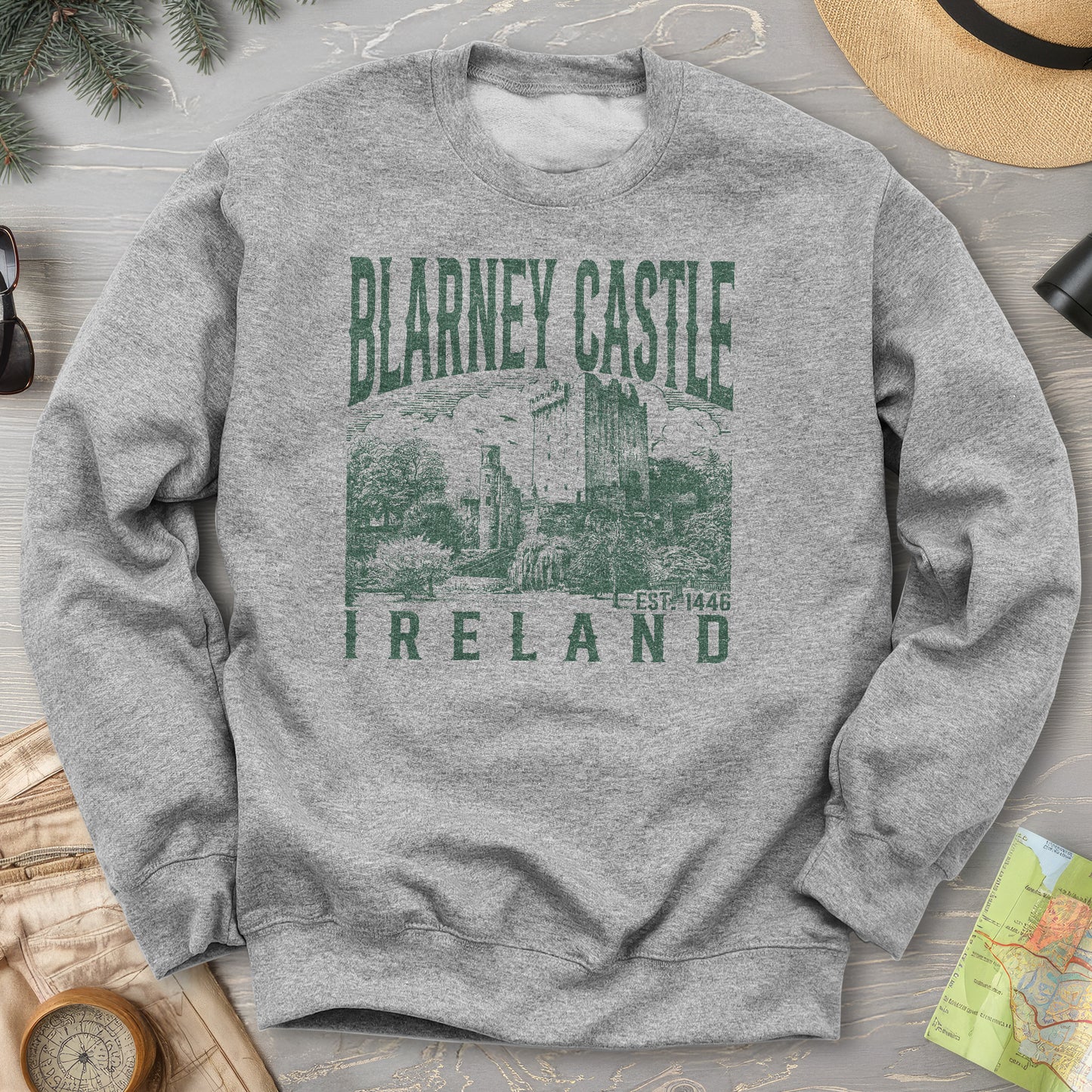 Blarney Castle Ireland Sketch Sweatshirt