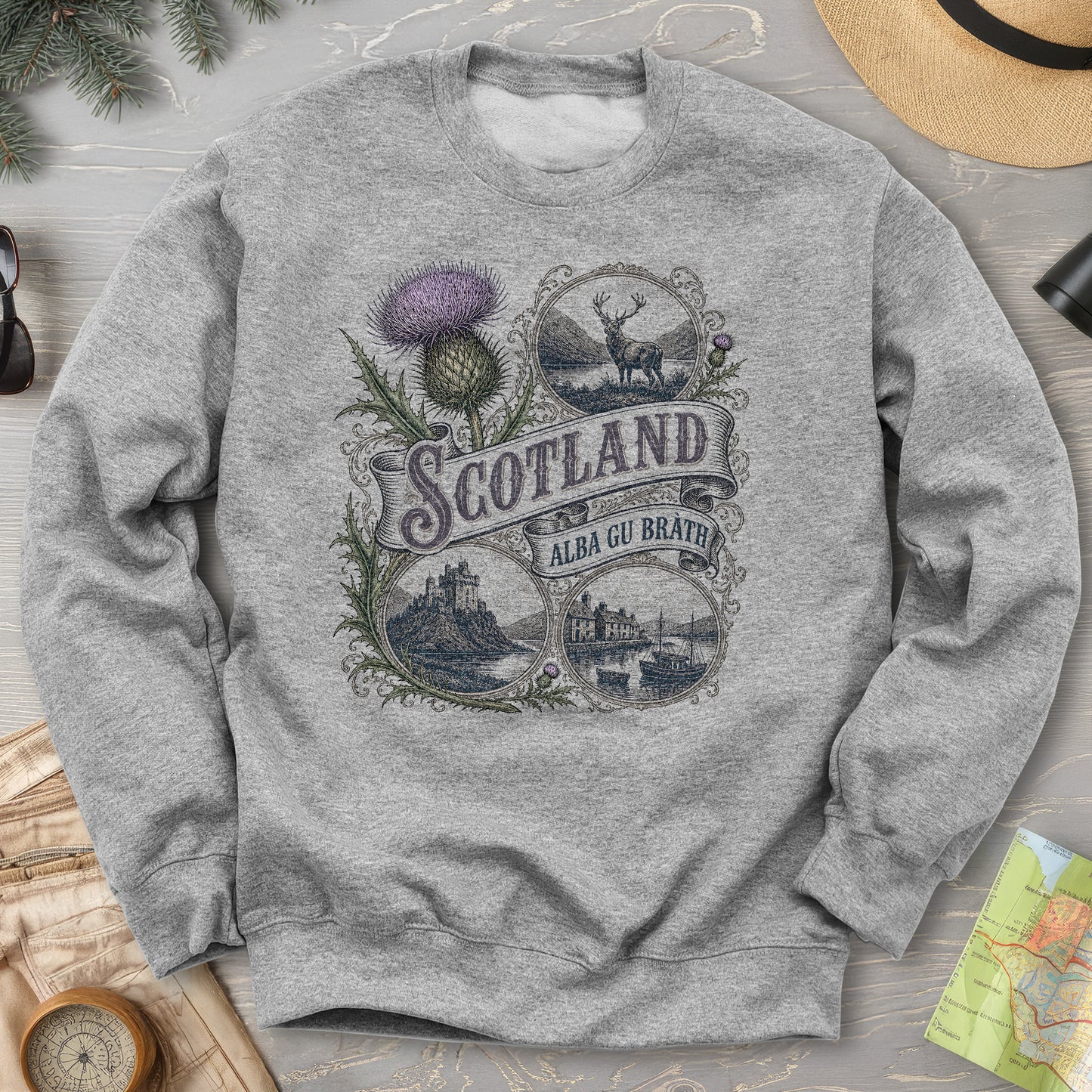 Scotland Vignettes Sweatshirt