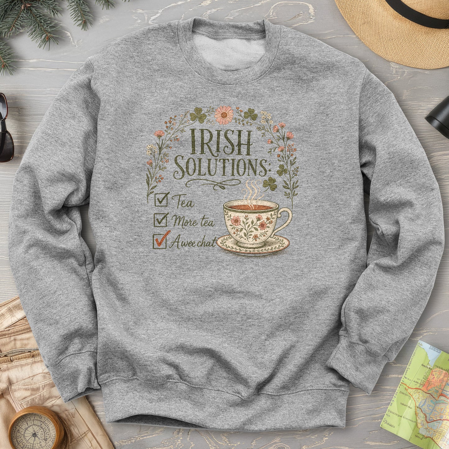 Irish Solutions Tea Cup Sweatshirt
