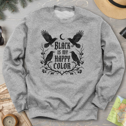 Crow Happy Color Sweatshirt