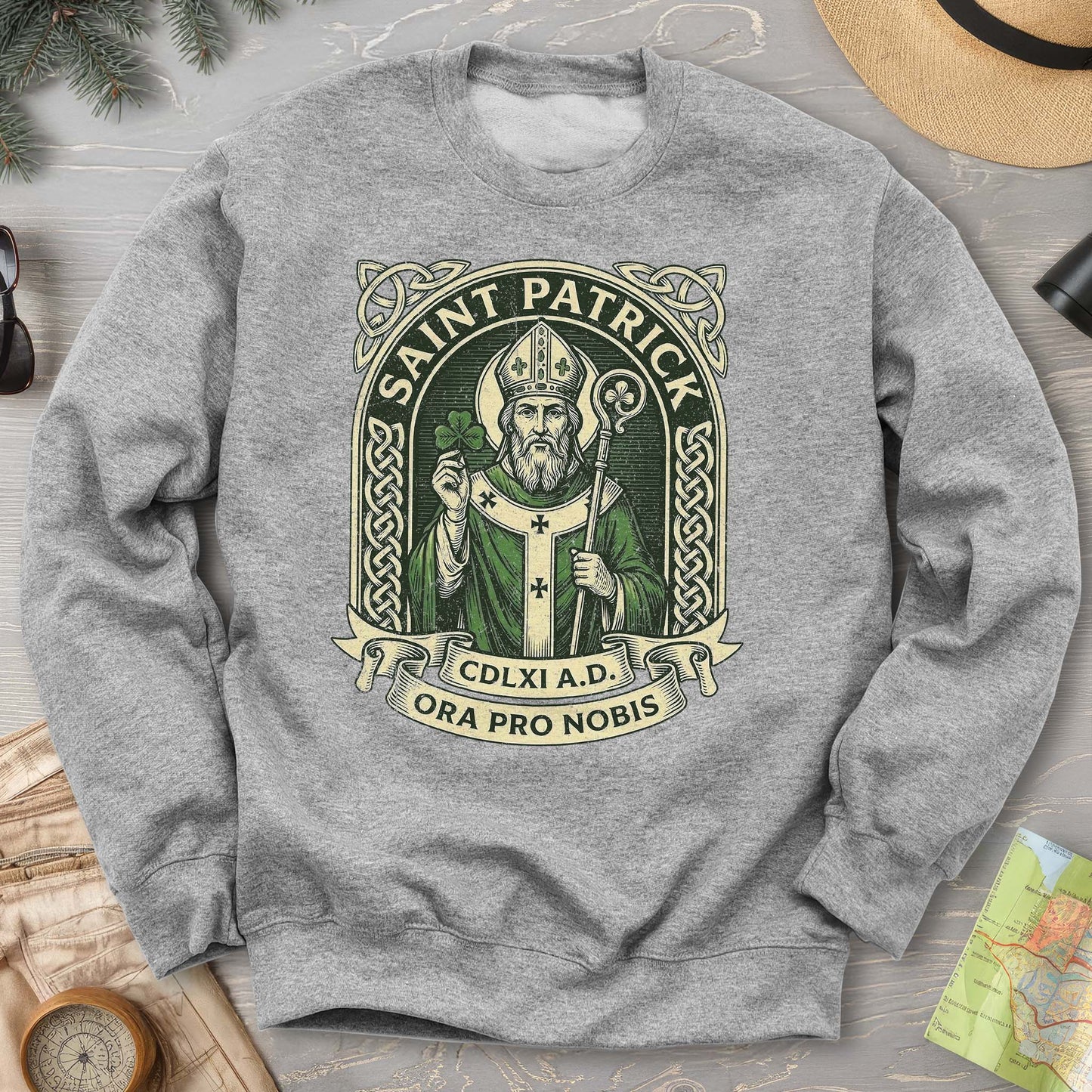 Saint Patrick Ora Pro Nobis Sweatshirt