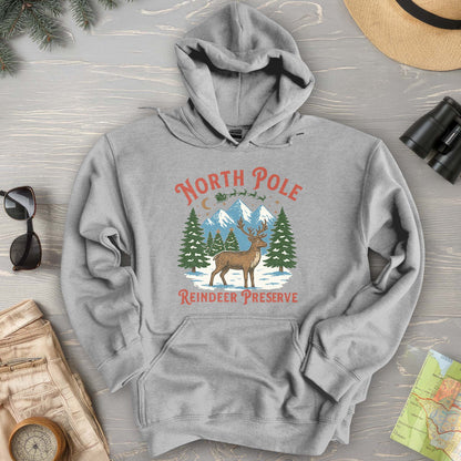 North Pole Reindeer Preserve Hoodie