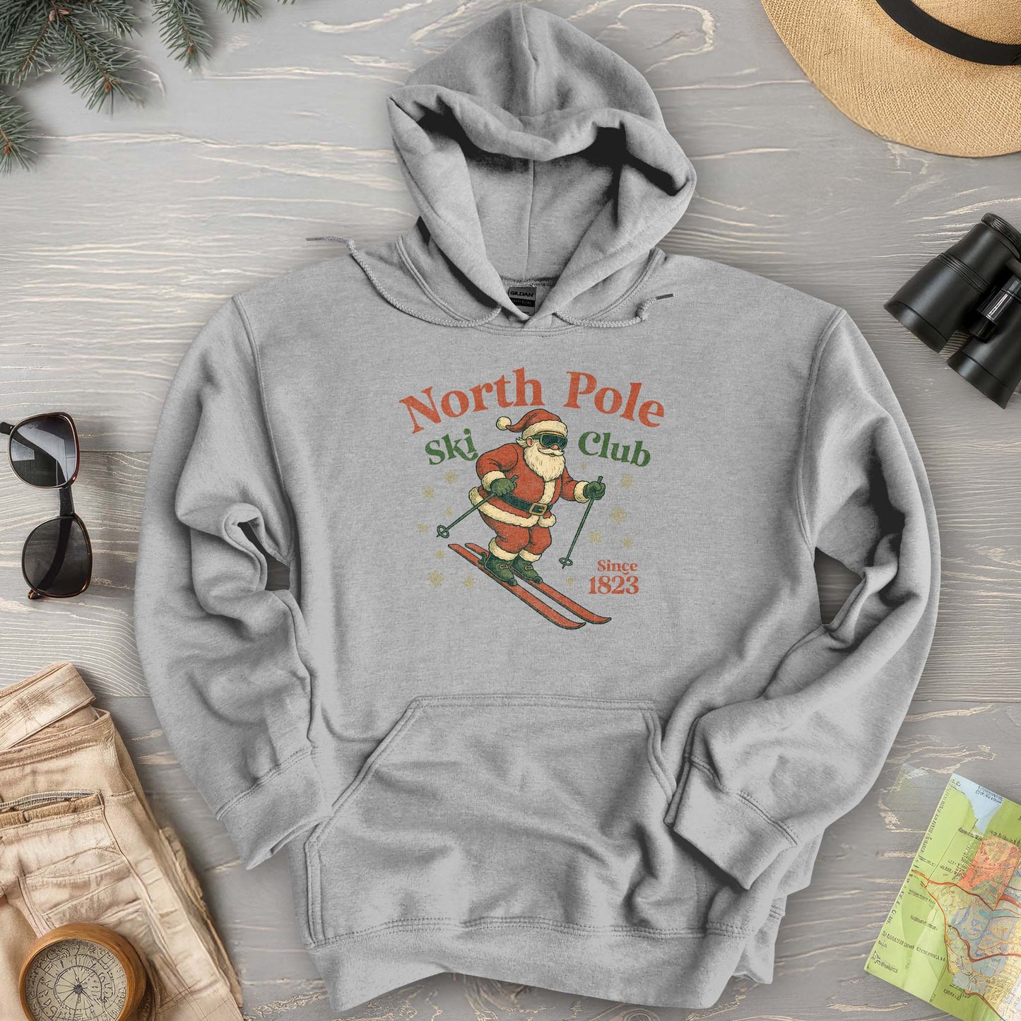 North Pole Ski Club Hoodie