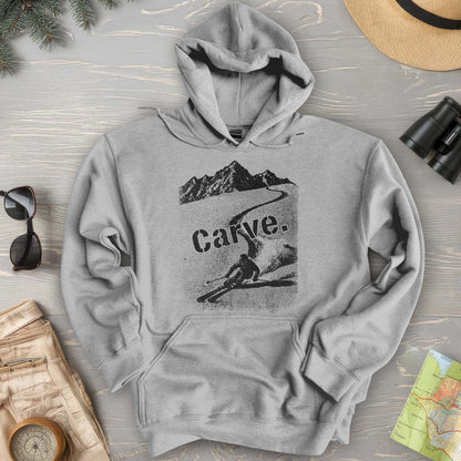 Carve Ski Print Hoodie