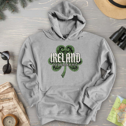 Ireland Gothic Shamrock Hoodie